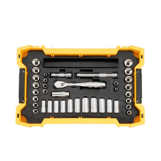 14 in and 38 in Mechanic Tool Set With ToughSystem® 2.0 Tray and Lid (131 pc).